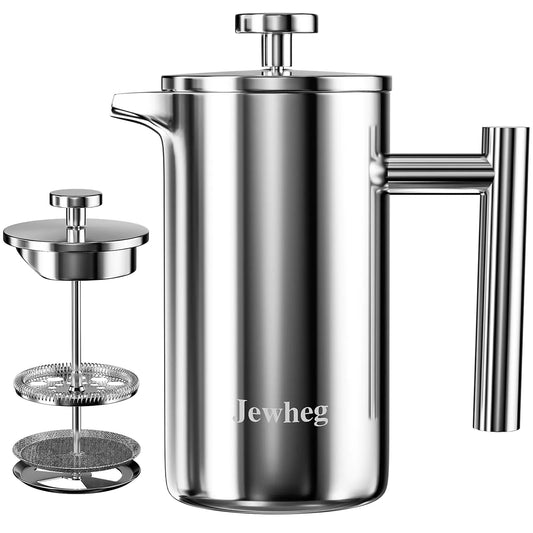 Jewheg Compact 12oz Stainless French Press