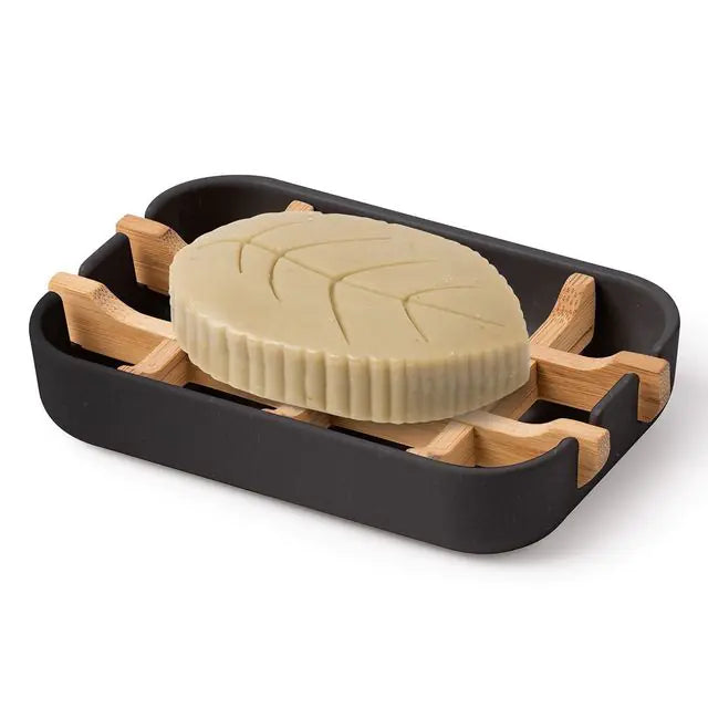 EcoChic Bamboo Soap Holder with Drain