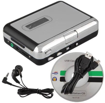 Nostalgic Tape Player with USB Converter and Walkman