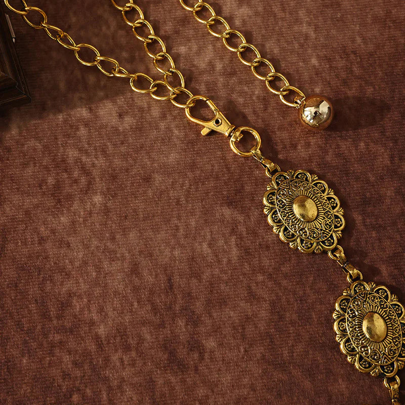 Retro Carved Waist Chain
