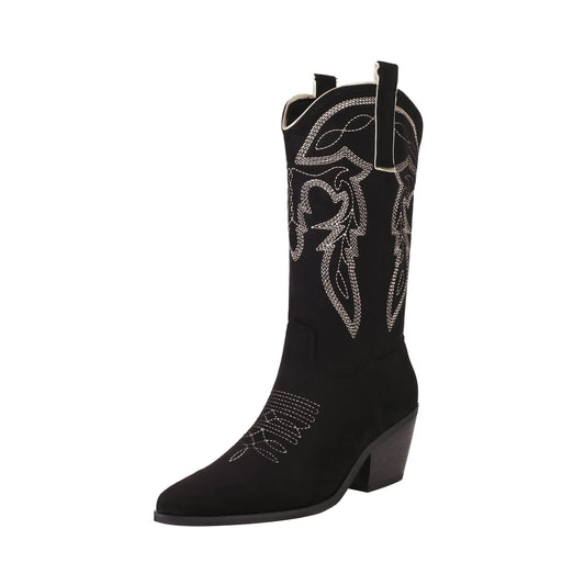 Women's Reitoye Western Embroidered Cowgirl Boots