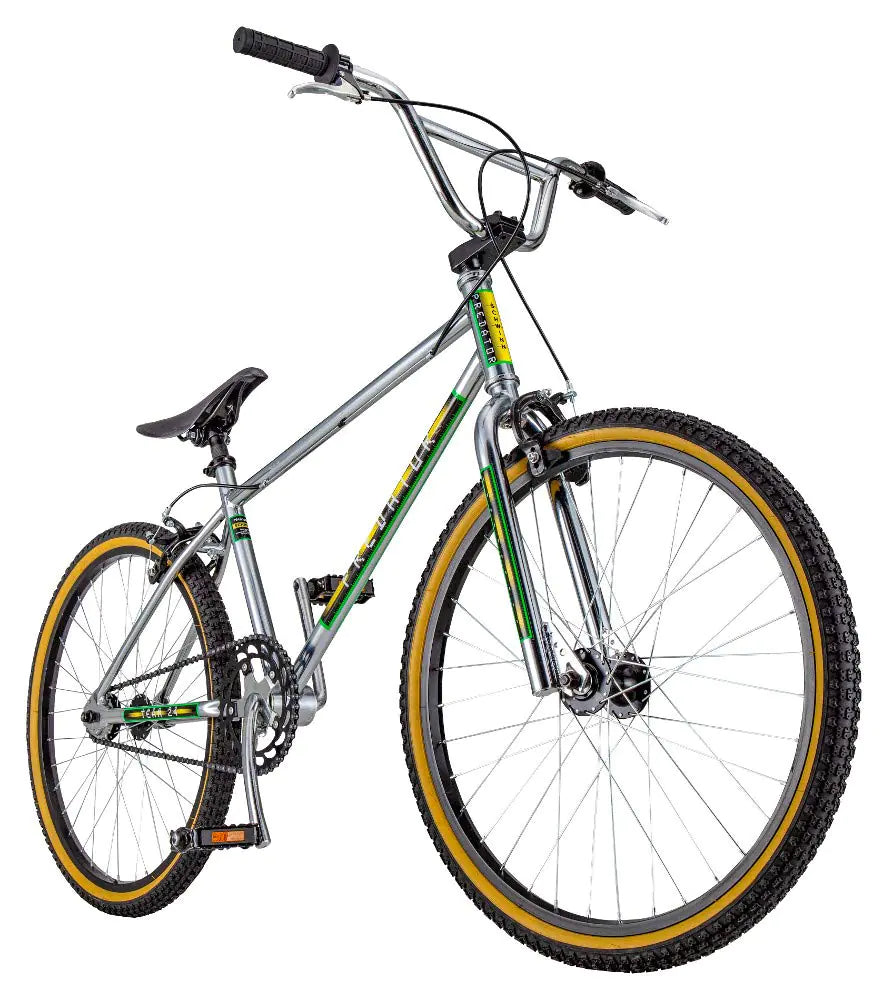 Schwinn Predator Team 24"  Single-Speed Drivetrain Hi-Ten Steel Frame Freestyle BMX Bike - Throwback 1983 Design
