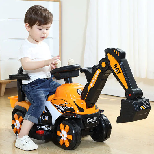 Electric Excavator Toy for Kids Aged 1-3 Years