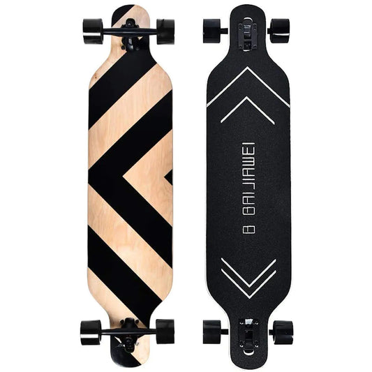 B BAIJIAWEI 41" Maple Skateboard Longboard Cruiser - Cruising, Free-Style & Downhill