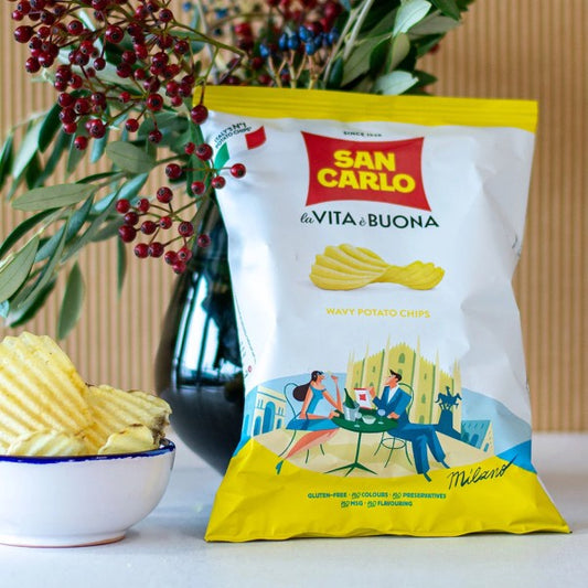 San Carlo Rustica (wavy) Potato Chips 180g Bags
