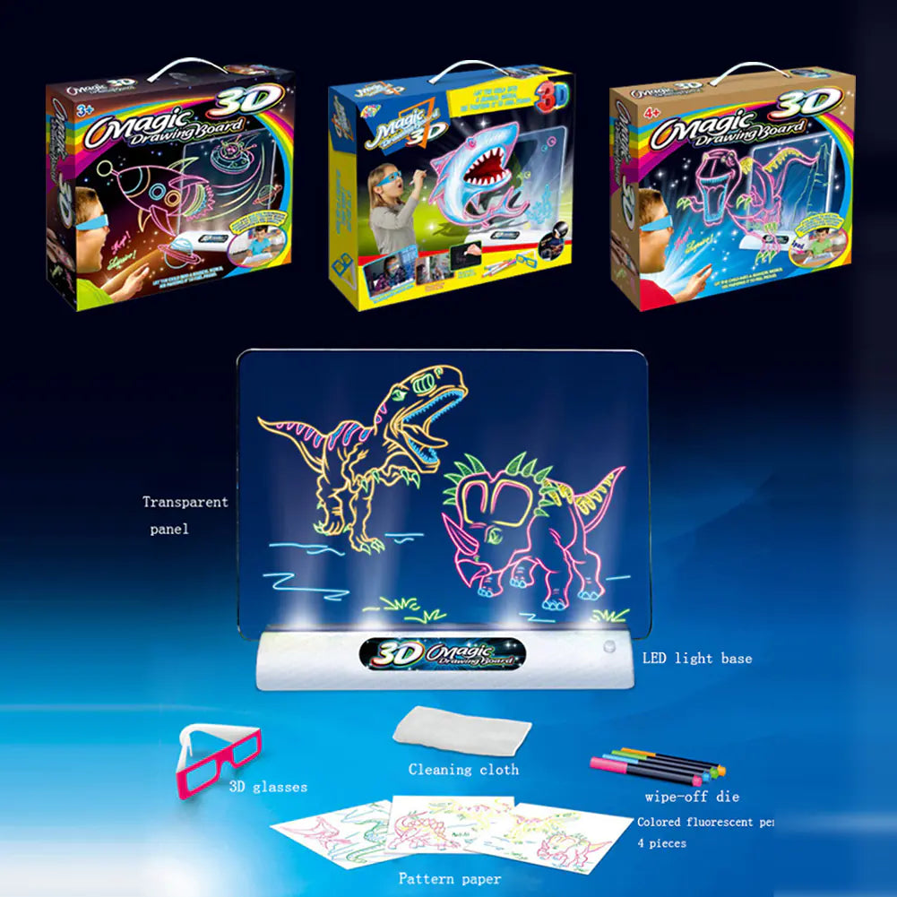 3D Creative Flash Sketcher - Colorful Kids' Toy