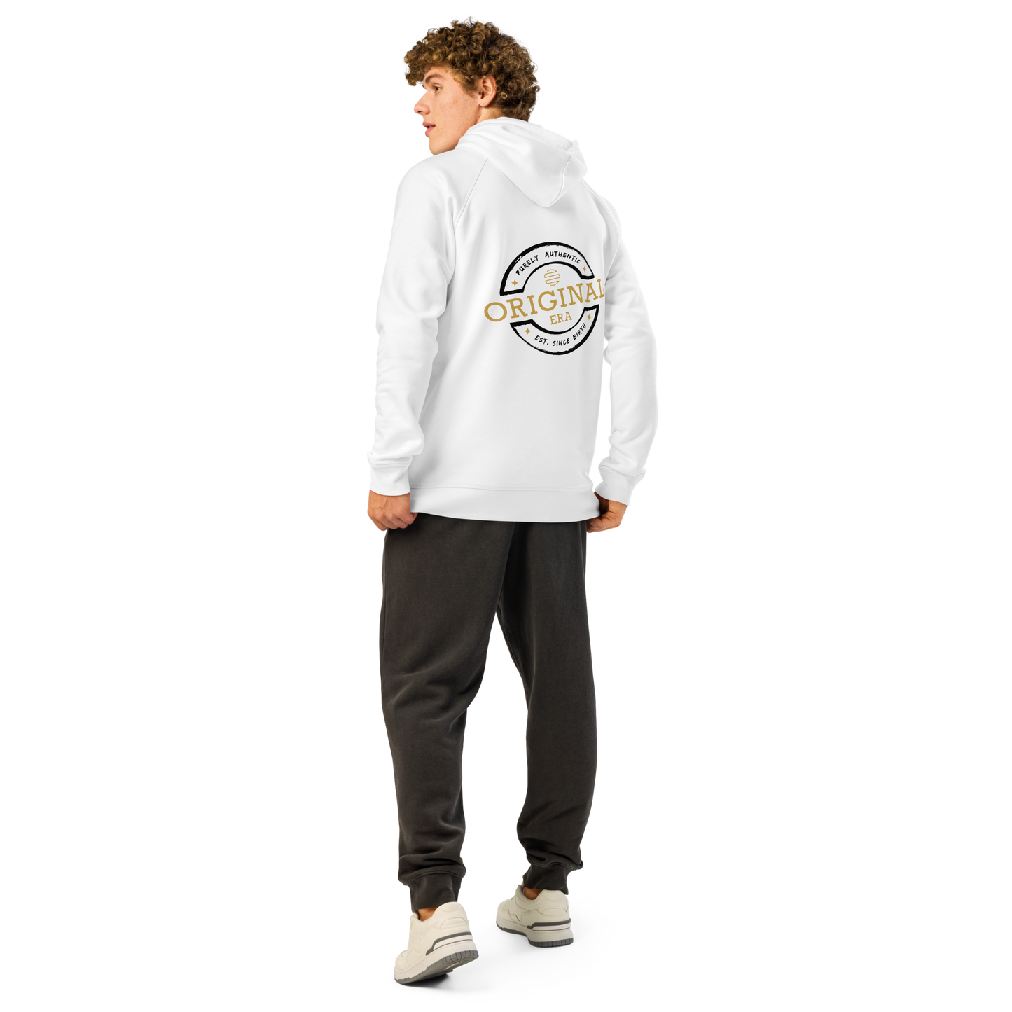 ORIGINAL ERA Classic Accent Gold Unisex organic side pocket hoodie