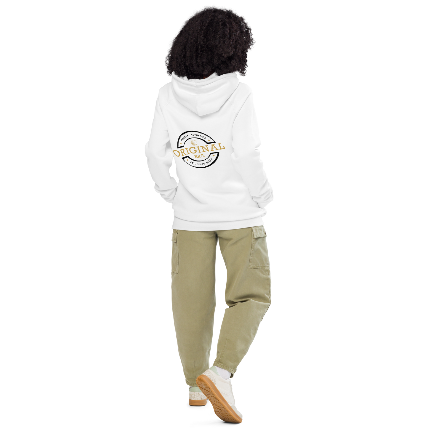 ORIGINAL ERA Classic Accent Gold Unisex organic side pocket hoodie
