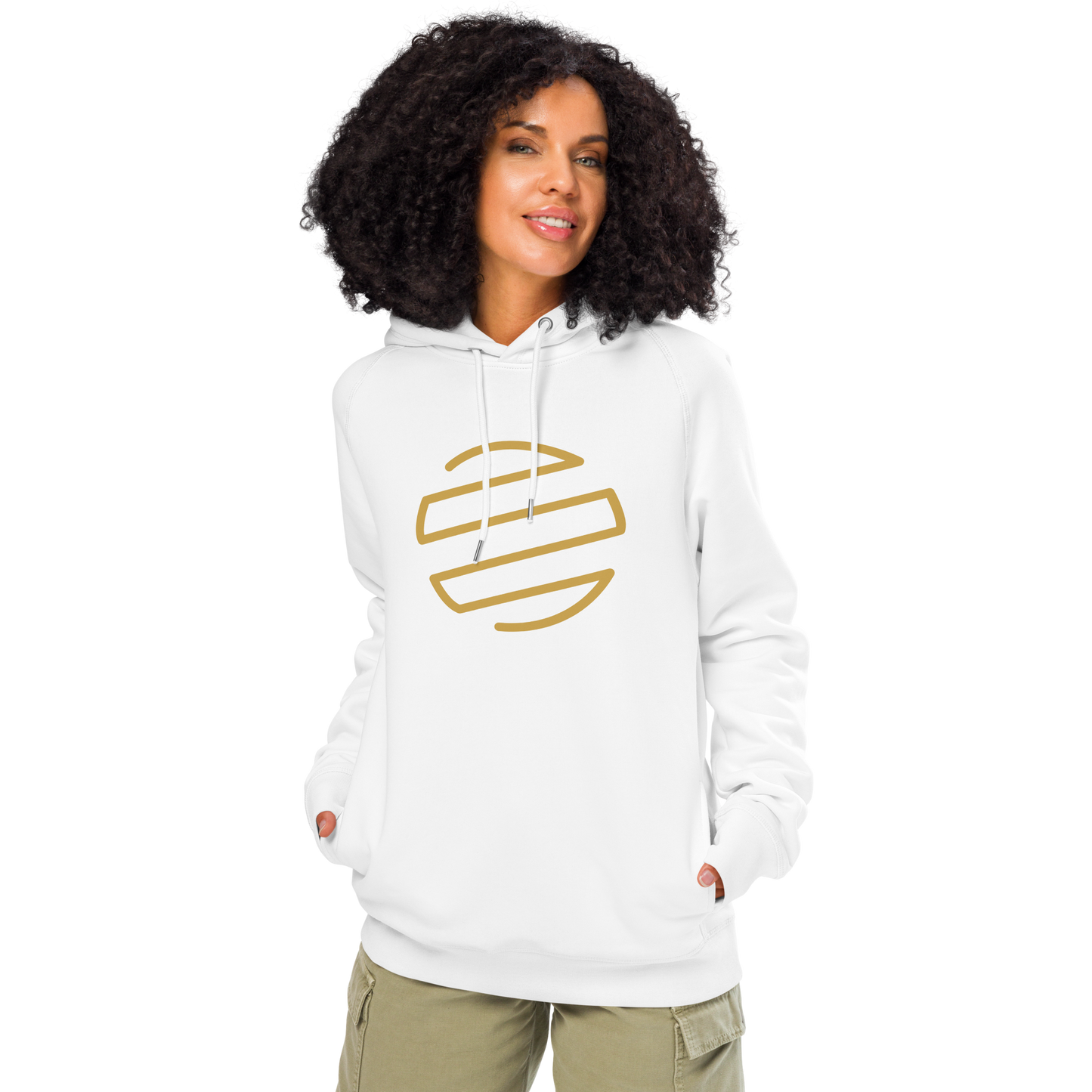 ORIGINAL ERA Classic Accent Gold Unisex organic side pocket hoodie