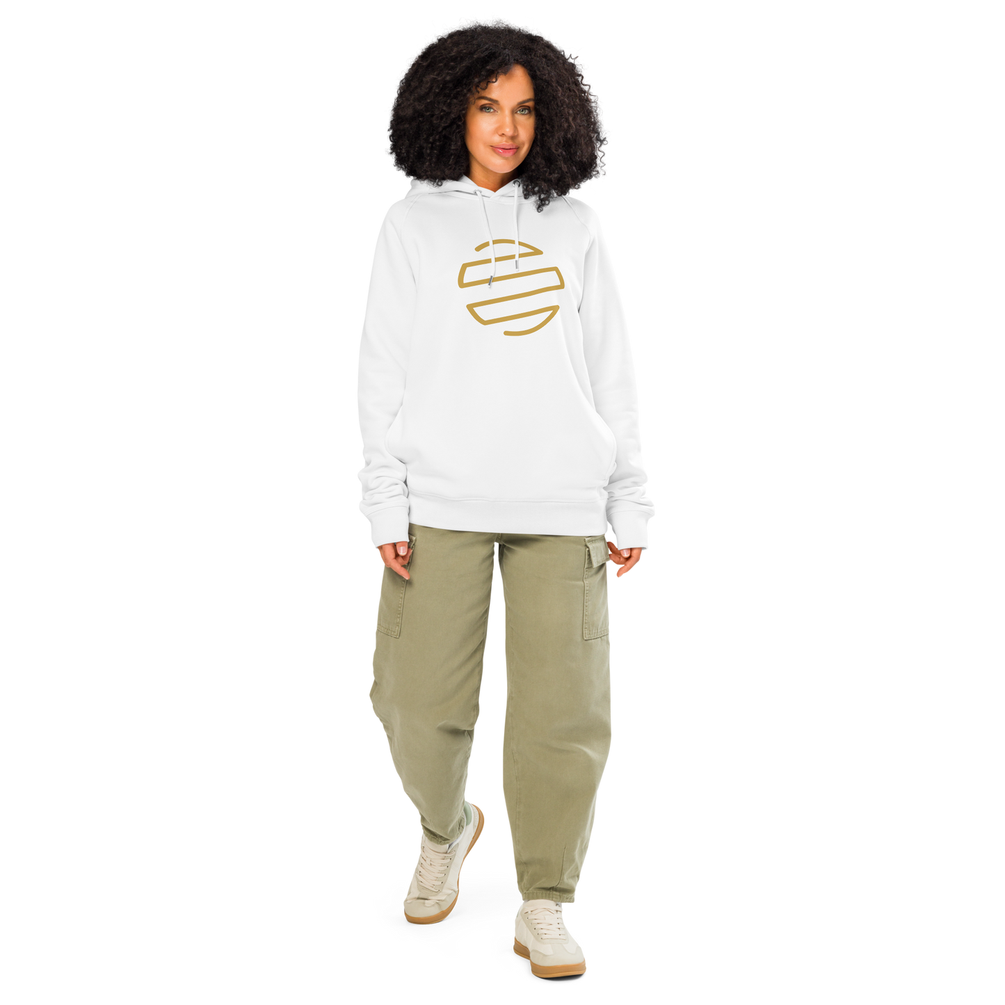 ORIGINAL ERA Classic Accent Gold Unisex organic side pocket hoodie