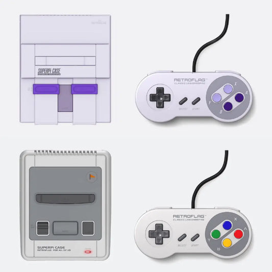 Vintage Gaming Hub with Dual Controllers