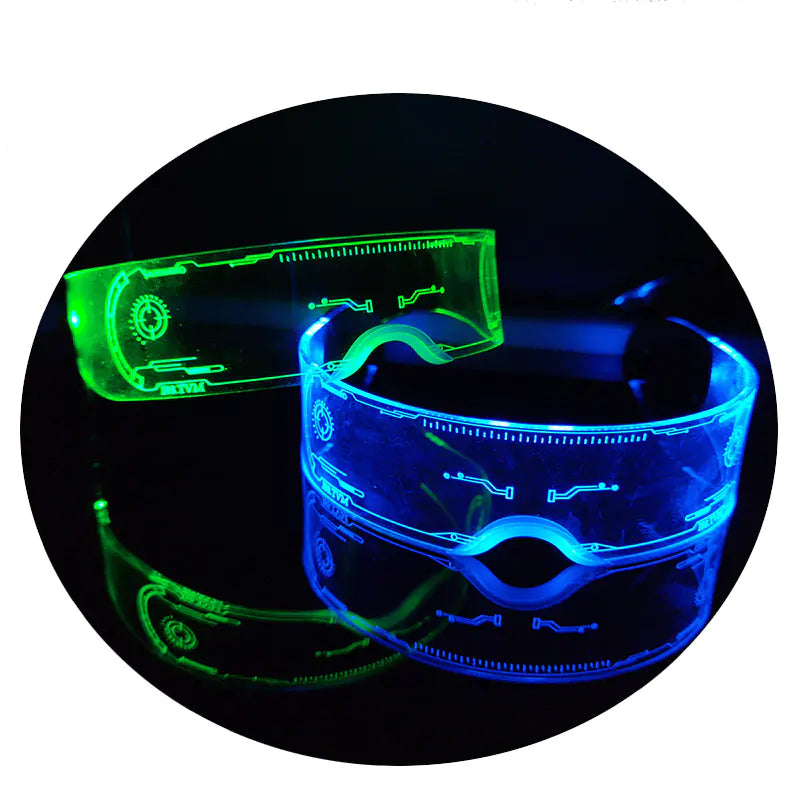 Colorful LED Bouncing Disco Glasses