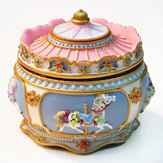 Musical Carousel with Creative Resin Design