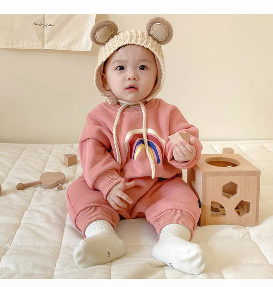 Autumn Hope Rainbow Baby Romper