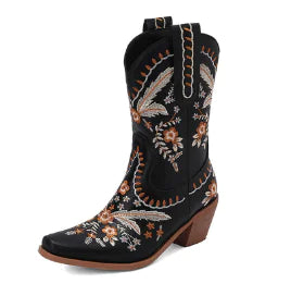 Annie Embroidered Western Boots