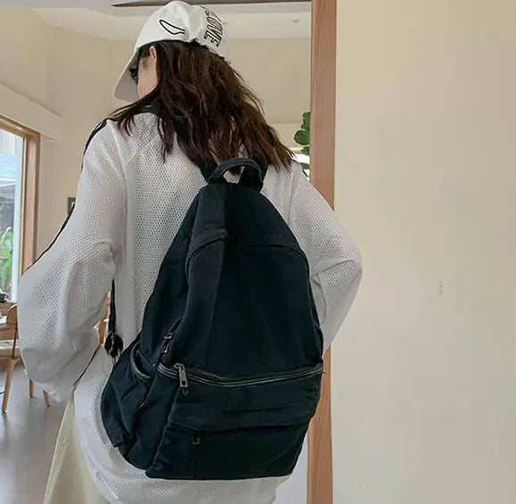 Vintage High-Capacity Canvas Backpack