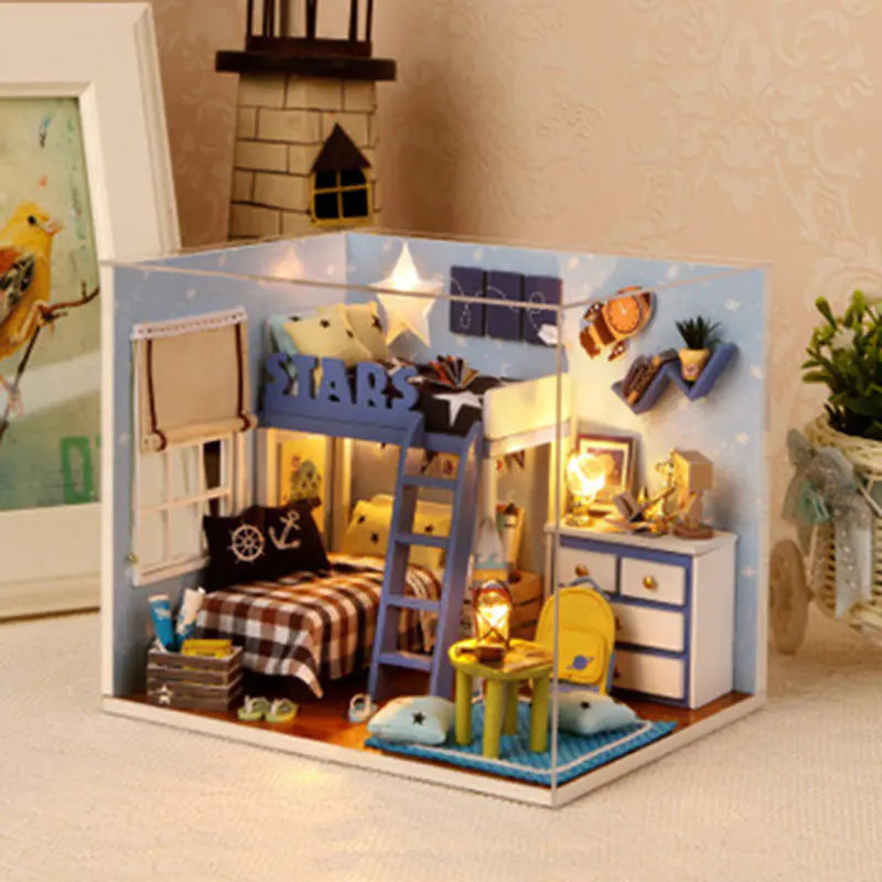 DIY Wooden House Puzzle Kit