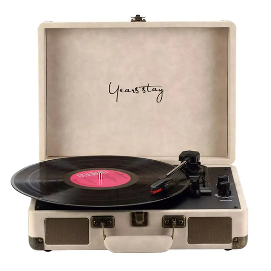 Portable Bluetooth Record Player with Vintage Case