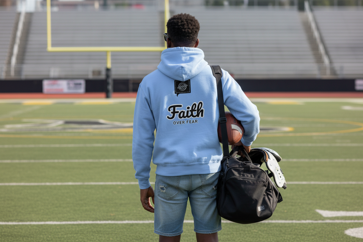Youth Faith Heavy Blend Embroidered Hoodie