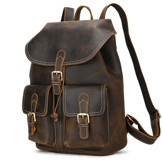 Women's Leather Backpack for Leisure Travel