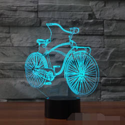 3D Bicycle LED Color Remote Control Light