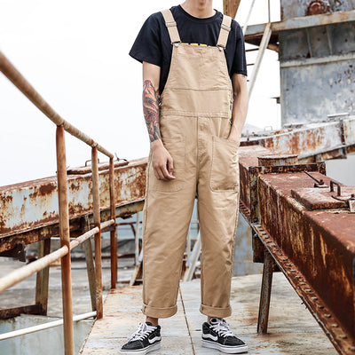 Vintage Overall Jumpsuit with Large Pockets