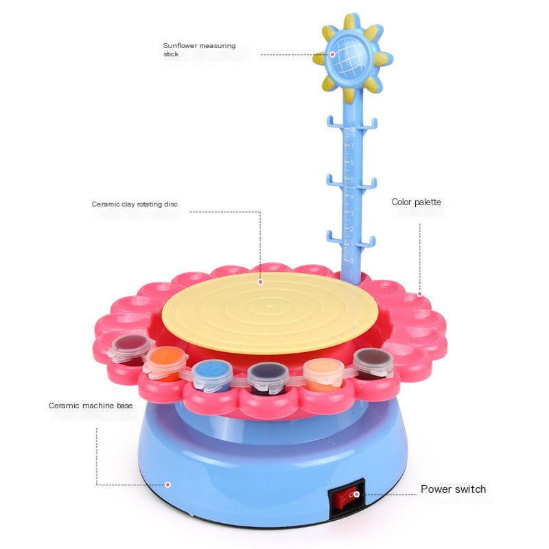 Electric Pottery Wheel Toy for Kids DIY Crafting