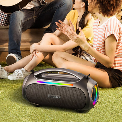 60W Portable Wireless Waterproof Camping Extra Bass Bluetooth Speaker - RBG Lights