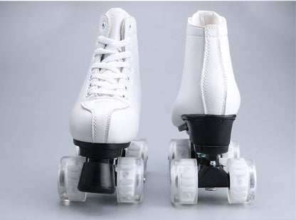 LED Sneaker Quad Roller Skates
