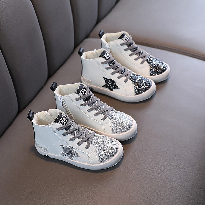 Starry Winter Kids' High-Tops