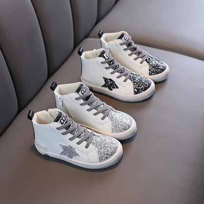 Starry Winter Kids' High-Tops
