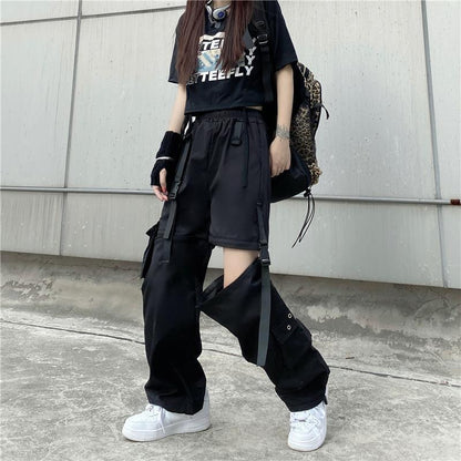 Women's Detachable Two-way Wear Ankle Banded Working Pants