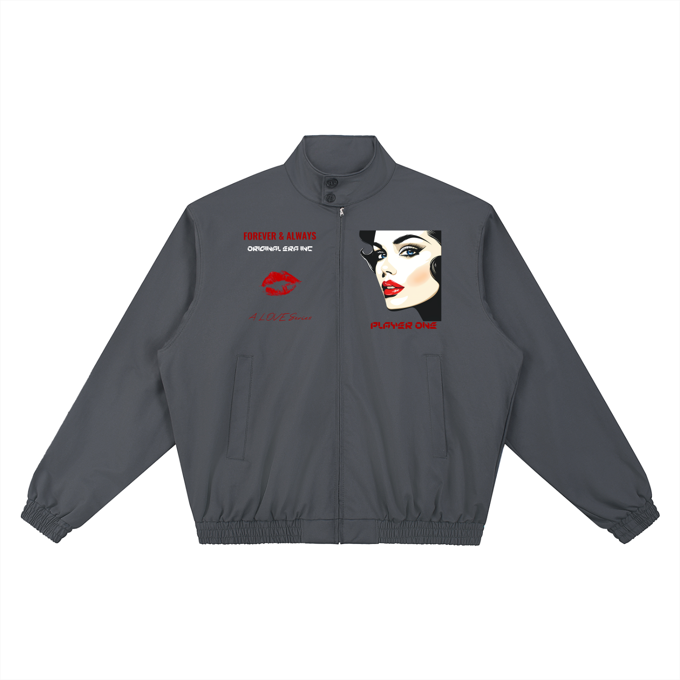 Stand Collar Bomber Jacket