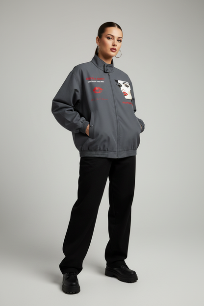 Stand Collar Bomber Jacket