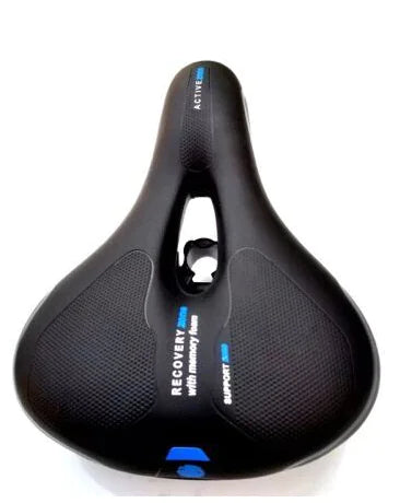 Comfortable Wide Mountain Bike Seat with Taillight