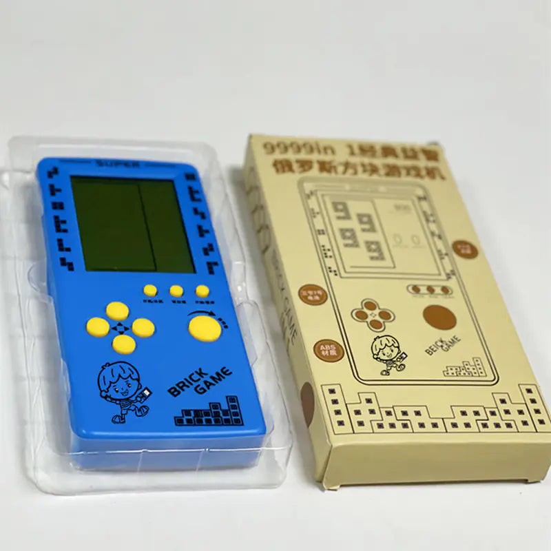 Handheld Game Console with Retro Puzzle Game Modes