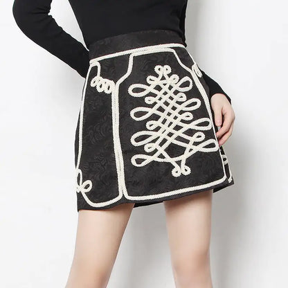 Simple High Waist A-line Skirt