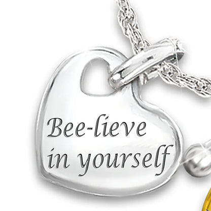 Faithful Bee Charm Necklace