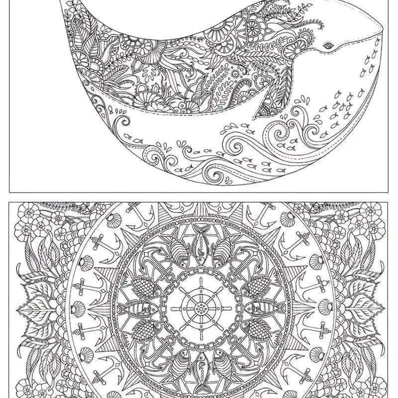 Children's Decompression Coloring Book - Lightweight & Fun