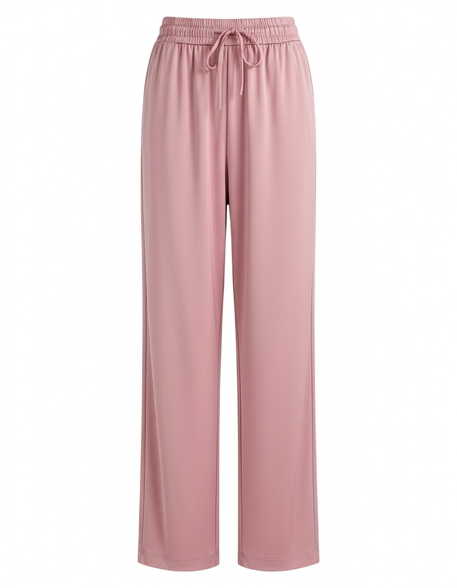 Acetate Wide-leg Ice Silk Pants