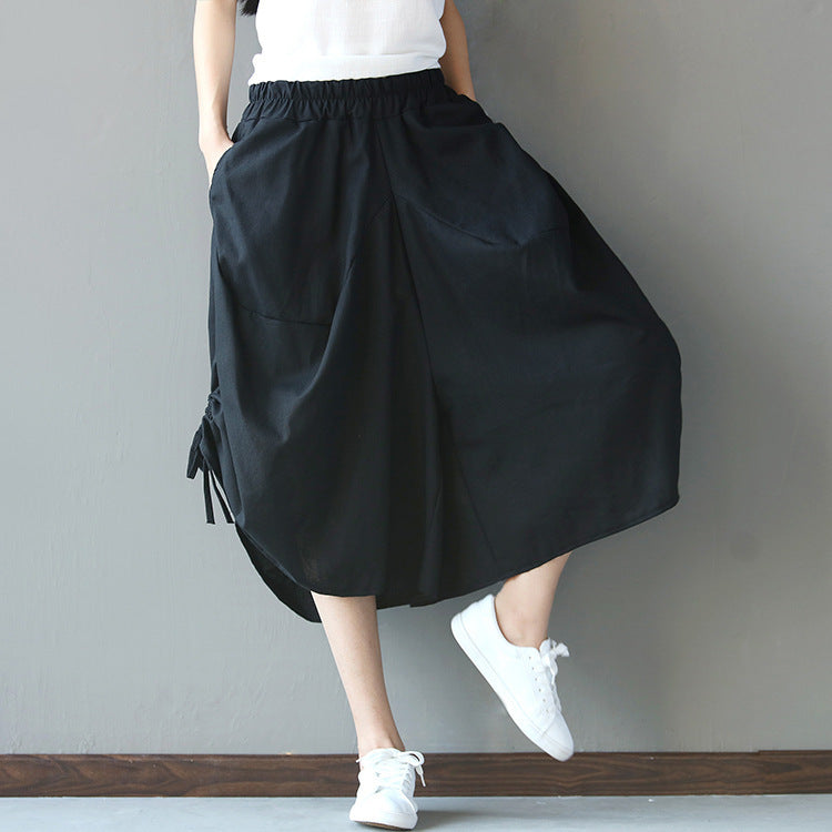 Women's Cotton Linen Ethnic Bloomers