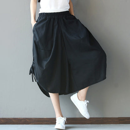 Women's Cotton Linen Ethnic Bloomers