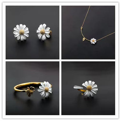Summer Fresh Daisy Jewelry Set for Women