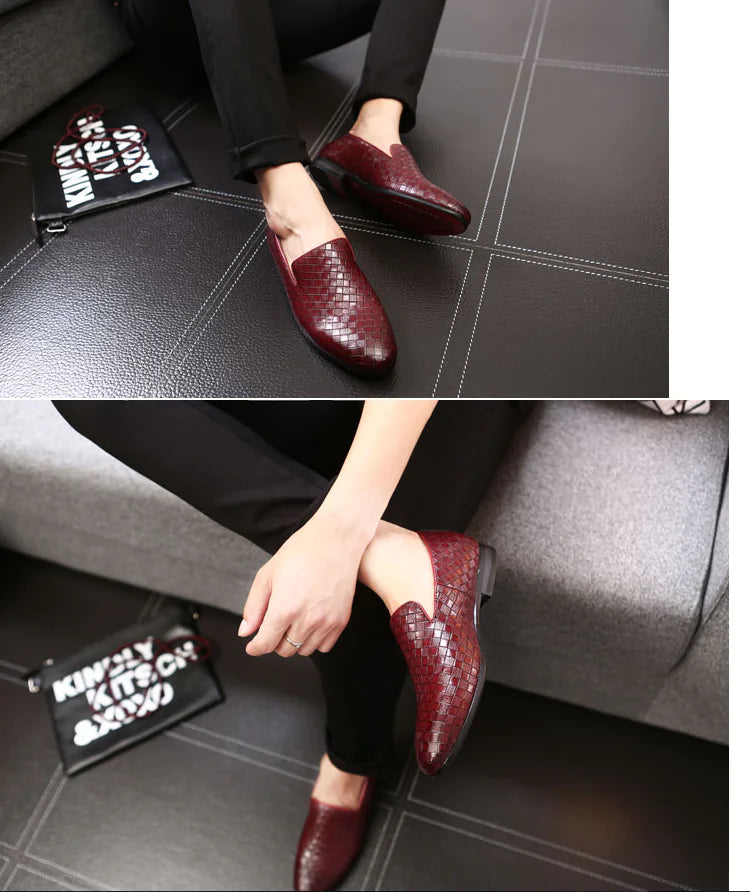 Versatile British Men's Leather Loafers
