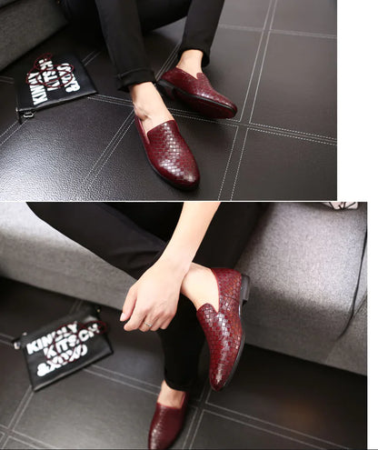 Versatile British Men's Leather Loafers