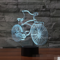 3D Bicycle LED Color Remote Control Light