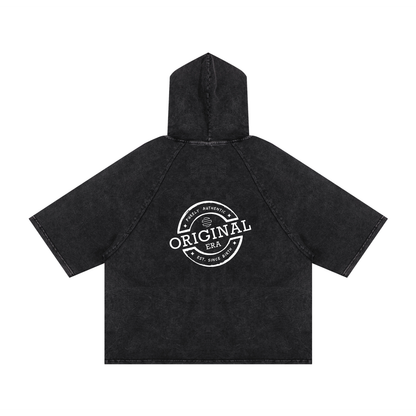 Cross Snow Washed Hooded Boxy T-Shirt