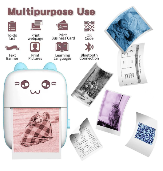 Mini Portable Bluetooth Photo Printer
