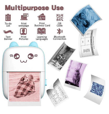 Mini Portable Bluetooth Photo Printer