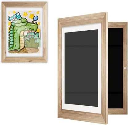 Kids' Art Display Frame with Storage Box